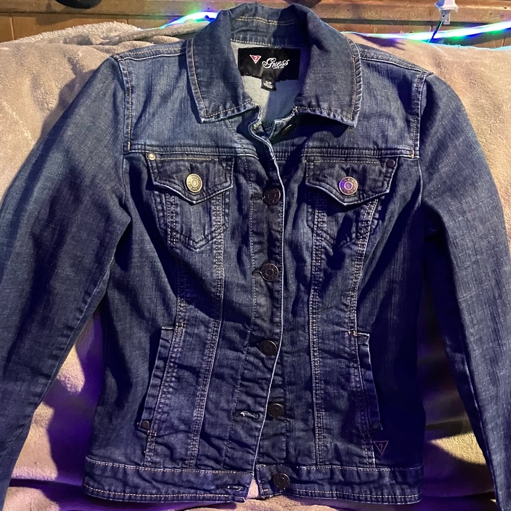 Woman’s guess jeans jacket size small